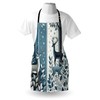 ABAKUHAUS Cooking Apron, Blue-grey, dark grey