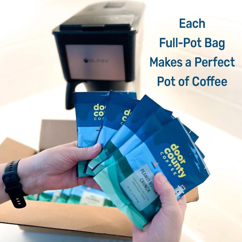 Gourmet Flavored Coffee Sampler Pack - 10 Bags of Unique