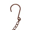 Metal Rain Chain with Hook, Elegant Sturdy Circle Wind Chime