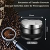 Tamper de Café, Profundidad Ajustable en Ambos Lados，Herramienta de Martillo