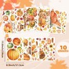 Funnlot 122PCS Autumn Window Stickers,Autumn Window Clings Double-Side with Pumpkin