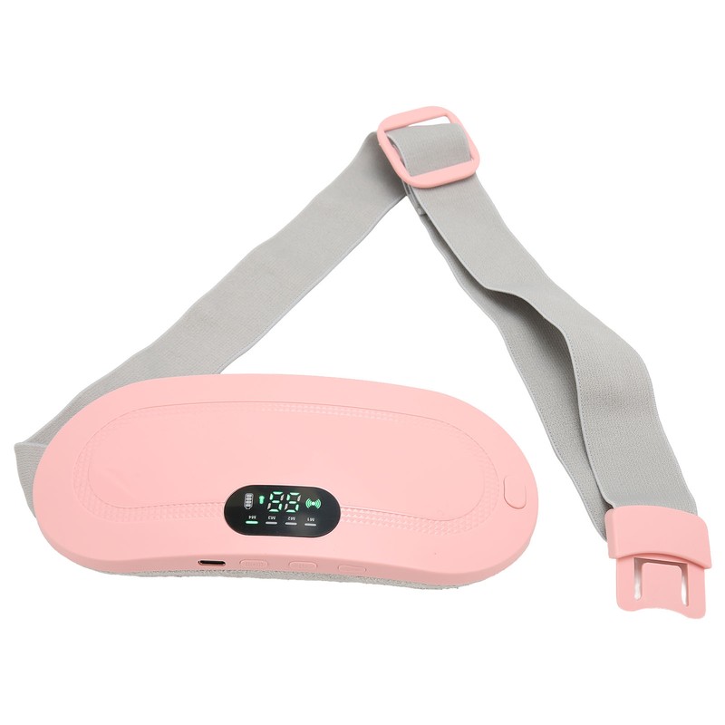 4 Gears Electric Waist Heating Belt USB Vibration Hot Compress