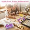 Fondant Letter Cutters, 40 Pcs Letter Cookie Cutters, Alphabet Cookie