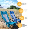 KingCamp Folding Beach Chair for Adults 2 Pack High Back