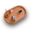 Bombinate Incense Holder Cat Wooden Plate Plate Cute Japanese Beech