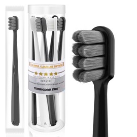 Extra Soft Toothbrushes for Adults - New & Upgraded Micro Fur Manual Toothbrush with 28,000 Soft Floss Bristles, Ideal for Sensitive Gums, Pregnant Women, Elderly, Braces, and Gum Recessions - 6 Pack