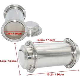 Guiiy Time Capsule Anti-Corrosion Waterproof 304 Stainless Steel Capsule Container Durable for Granddaughter Future Graduation Gifts (10.2 Inch), 16.3inch