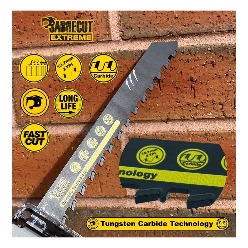 2 x SabreCut SCRS1543HM_2 Tungsten Carbide 240mm 2 TPI S1543HM
