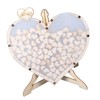 Wooden Wedding Frame Guest Book Drop Box with Stand 80