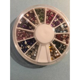 sin marca decoracion para uñas en forma cuadrada