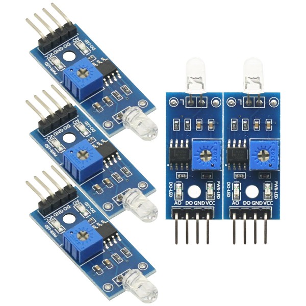5PCS 3.3V-5V Photodiode Module LM393 Light Sensor Switch Module for