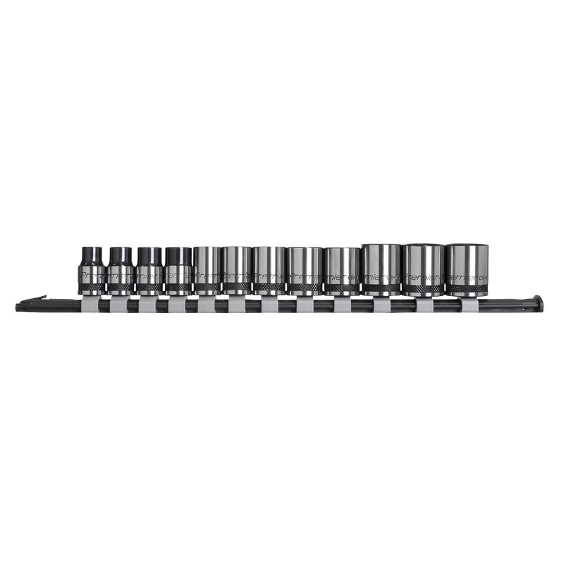 Sealey AK7992 12pc 3/8"Sq Drive Socket Set - Black Series