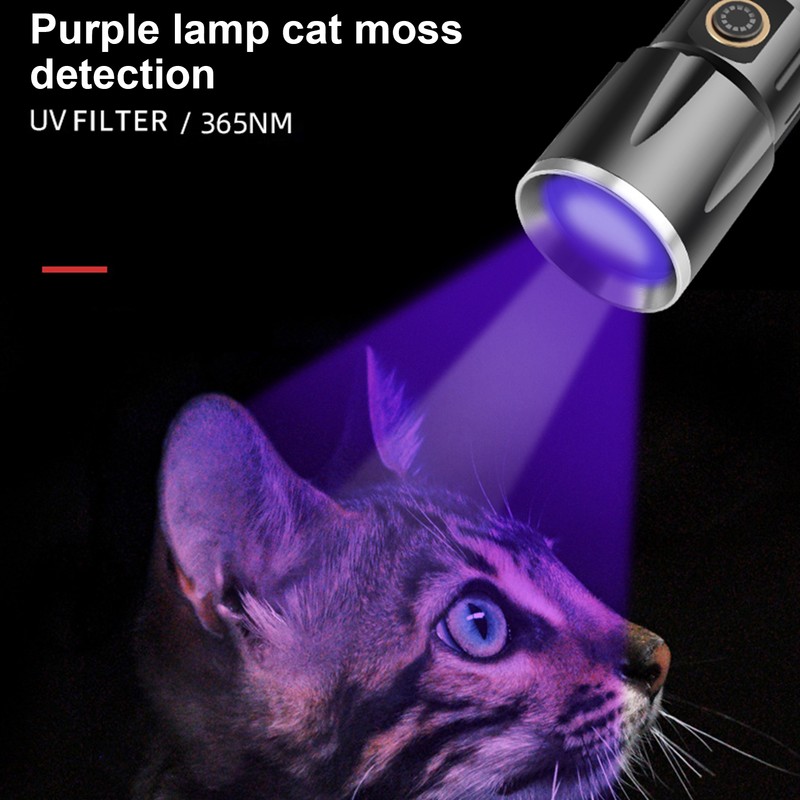 UV Flashlight Black Light Flashligh 4 Core 15W for Pet