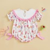 woshilaocai Baby Girl First Birthday Outfit One Romper Smocked Bow