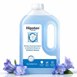 Hipoten 1L Window Cleaning Solution for ECOVACS Winbot W3/W2S/W2 PRO/W1/MINI Series - Streak-Free Glass Cleaner Fluid, Low-Foam, Non-Corrosive Robot Window Washer Liquid for Glass, Mirrors, Tiles
