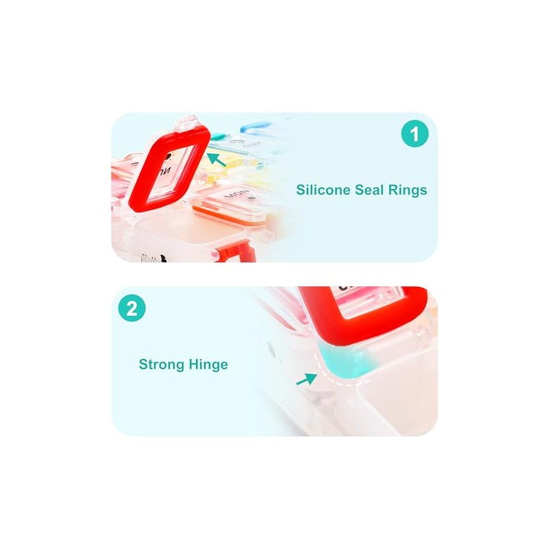 Fullicon Fullicon Moisture Proof 7 Day Pill Box Organiser -