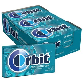 ORBIT Wintermint Sugar Free Chewing Gum, 12 Packs of 14-Pieces, 168 Total Pieces