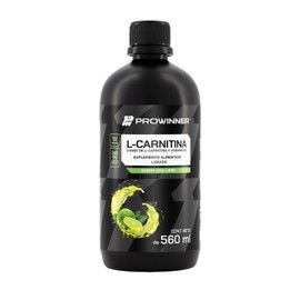 PROWINNER | L-Carnitina, Suplemento Alimenticio Líquido, Sabor Lima-Limón, L-Carnitina 100% Pura con Vitamina B5, 240mg de L-Carnitina por Porción, Pre workout, 560ml