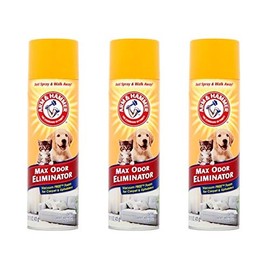 Arm & Hammer Max Odor Eliminator Vacuum Free Foam for Carpet and Upholstery, 15 oz (Pack of 3)