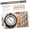 LALAFINA 6pcs DIY Digital Clock Numeral Kit Arabic Roman Replacement