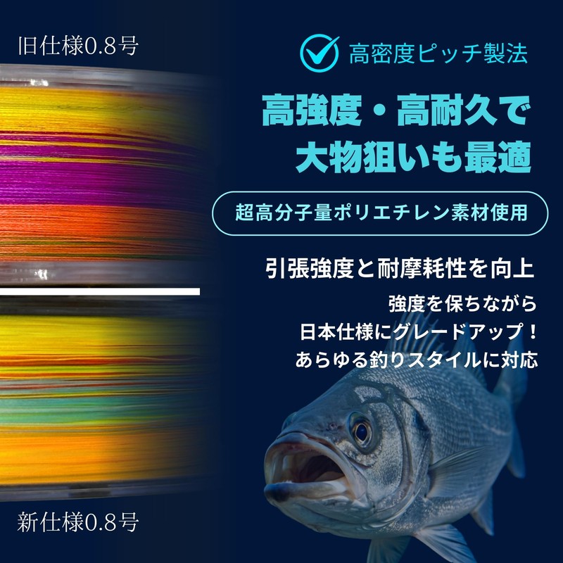 Great Ocean PE Line 8 Strand #2 500m 5 Colors
