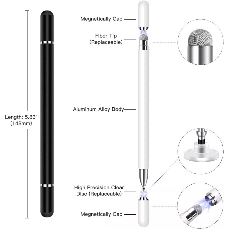 Me & Ko Stylus Pens for Touch Screens, LezGo Disc