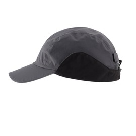 Magracy Mens Waterproof Winter Visor Hat Fleece Lined Baseball Cap with Ear Flaps Skiing Dark Grey