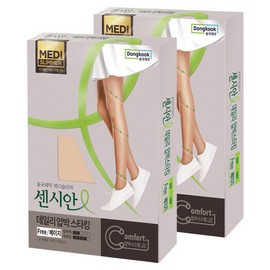 Sensian Daily Medical Compression Stockings, Panty Type, 2 Pieces / 센시안 데일리 의료용 압박스타킹, 팬티형, 2개