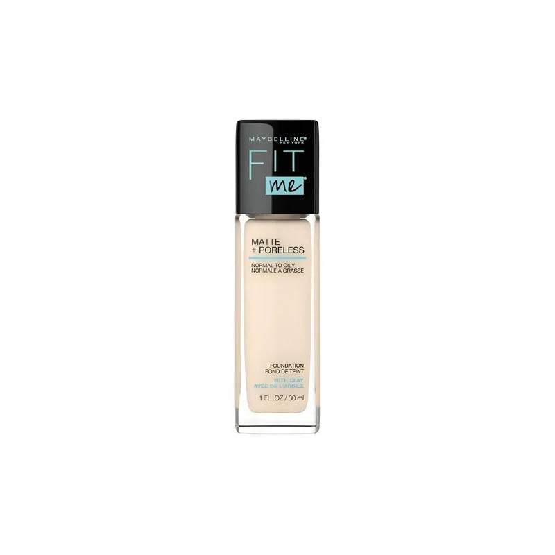 Base Maquillaje Maybelline Fit 22fps Matte Tono 110 Porcelain 30ml