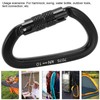 Aluminum Auto Locking Climbing Carabiner Clips Twist Lock DRing Clip