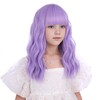 Edivd Kids Light Purple Wig Short Purple Wig with Air