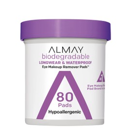 Almay Pads desmaquillantes de ojos biodegradables longwear 80 piezas