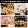 EUSOAR Gold Cupcake Cups, 3.5 Oz 50pcs Disposable Foil Muffin