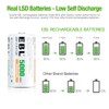 EBL Rechargeable C Batteries, 5000mAh Ni-MH High Capacity C Cell