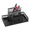 Ibluelover Pen Holder Metal Wire Mesh Pencil Container 4 Divided