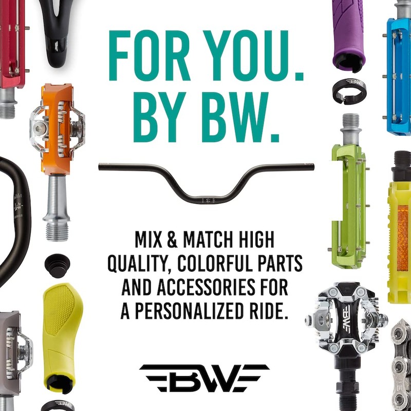 BW 100mm Riser Handlebar - Great for Mountain, Road, and