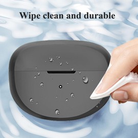 [2-Pack] easyBee Hülle Kompatibel mit Bose Ultra Open Earbuds [mit 2 Karabiner], Flüssiges Silikon Case Ultradünn Stoßfest Schutzhülle Bluetooth Kopfhörer Tasche - Schwarz und Blau