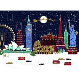 Traditional Christmas Advent Calendar Famous Buildings & Monuments