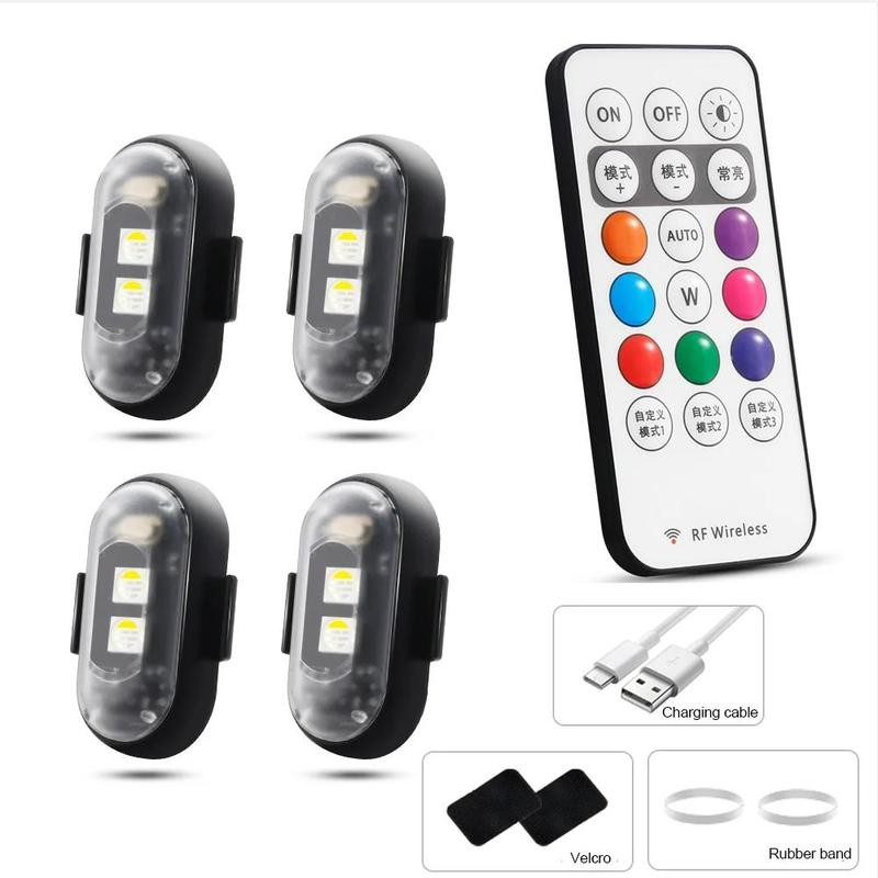 Motorcycle LED Aircraft Strobe Lights Drone Anti-collision Warning Lamp Flash