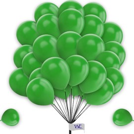 Green Balloons Plain Round Balloons 12 Inch for Birthday Decorations Pack of 15 Latex Balloons for Kids Party Baby Shower Decorations Engagement Wedding Party.