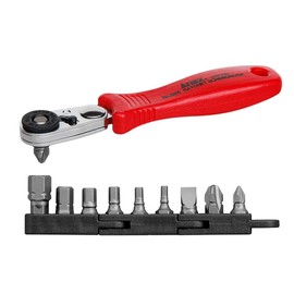 アネックス(ANEX) ラチェットドライバー コンパクトビット52 ストレート型 ビット10本組 No.525ー10B