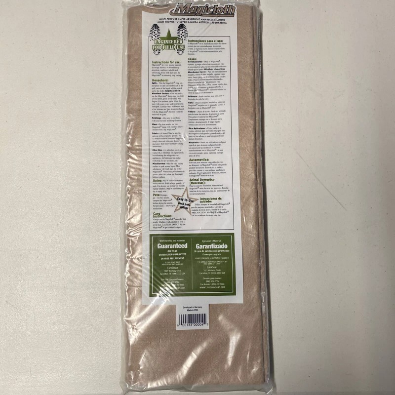 Euroclean The Original Magicloth Multi-Purpose Chamois Super Absorbant 2pk Live