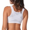 Leonisa Leonisa Women's Posture Corrector Wireless Back Support Bra, White,
