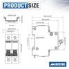 MINGSONG DC Solar Panels Disconnect Switch 25 Amp Solar Shut