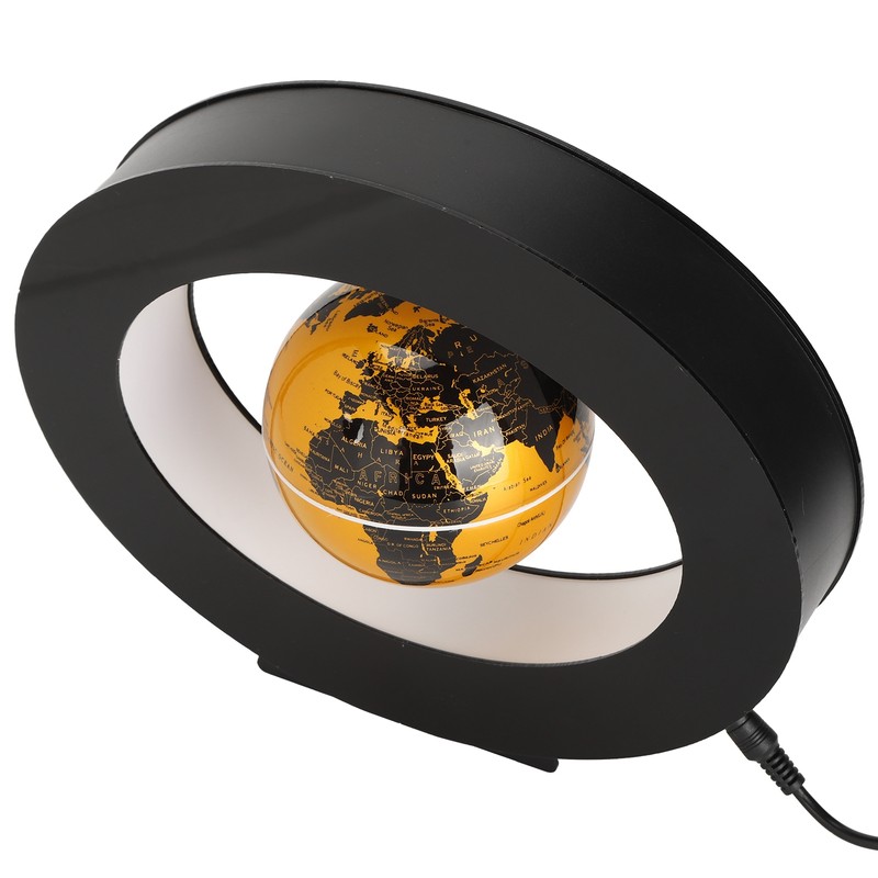 Floating Globe Magnetic Levitation World Map Ball Desktop Decoration with