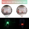 jamgoer Boat Navigation Lights 1 Pair Bow Light Waterproof Led