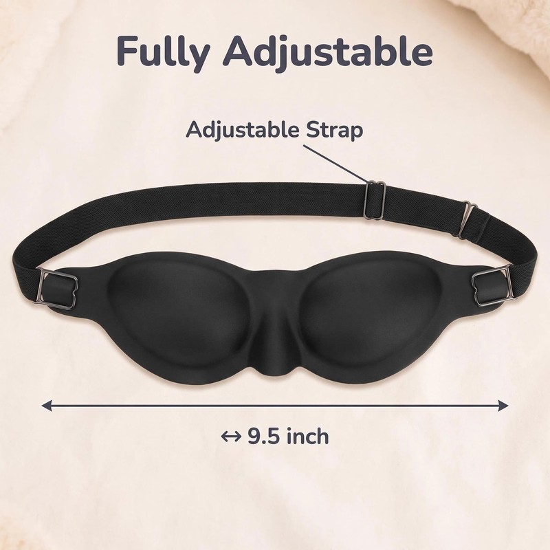 3D Sleep Mask for Dry Eyes – Moisture Chamber Design,