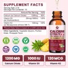 (2 Pack) Calcium Citrate with Vitamin D3 Liquid Drops for