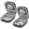 2 Pcs Hearing Aid Case, Waterproof Portable Storage Box, Hard
