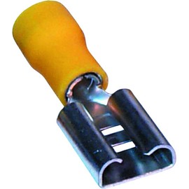 Yellow Female Spade Terminals & Connectors 9.5MM Pack of 50